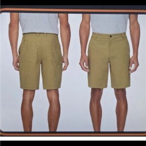 MERRELL Men’s Tan Nylon Stretch Everyday Outdoor Casual 9” Shorts Size 34